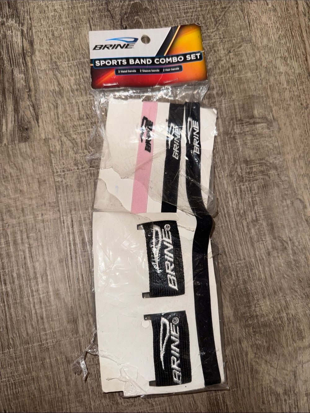 Brine Sports Band Combo Set - White, Black & Pink